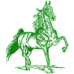 Horses Embroidery Design 7